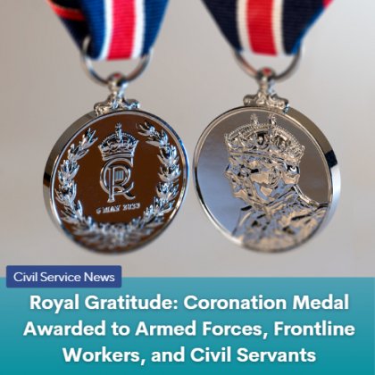 In total, more than 400,000 Coronation Medals were issued.