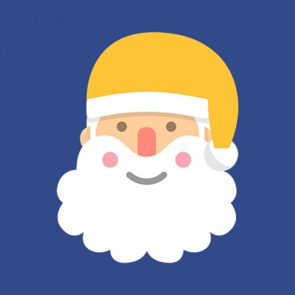 Santa's Face Icon